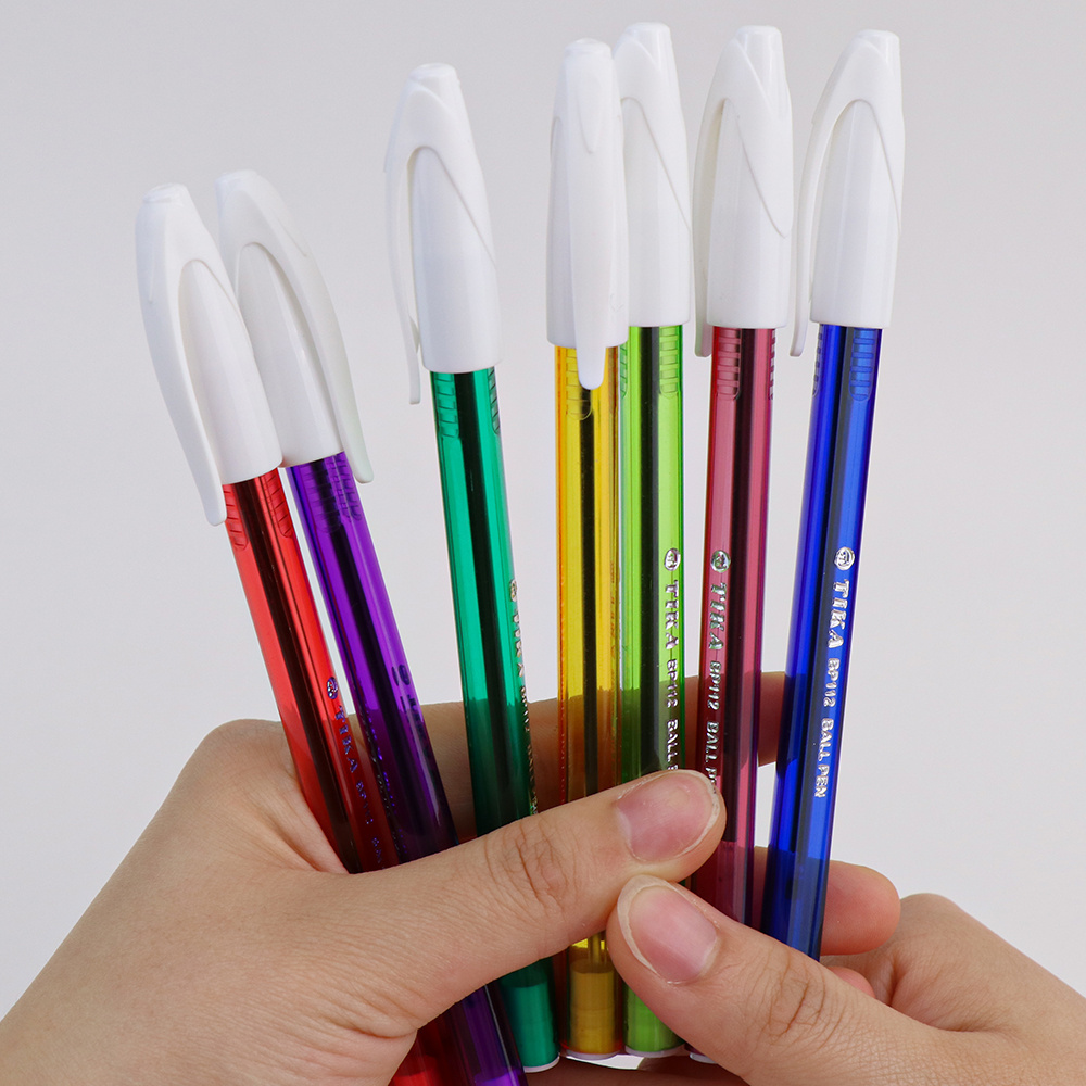 Ballpoint Pen Promotional Stick Ballpen Back to School Pen Manufacturer Wholesale Simple Cheap Plastic Office School Pen 0.7mm