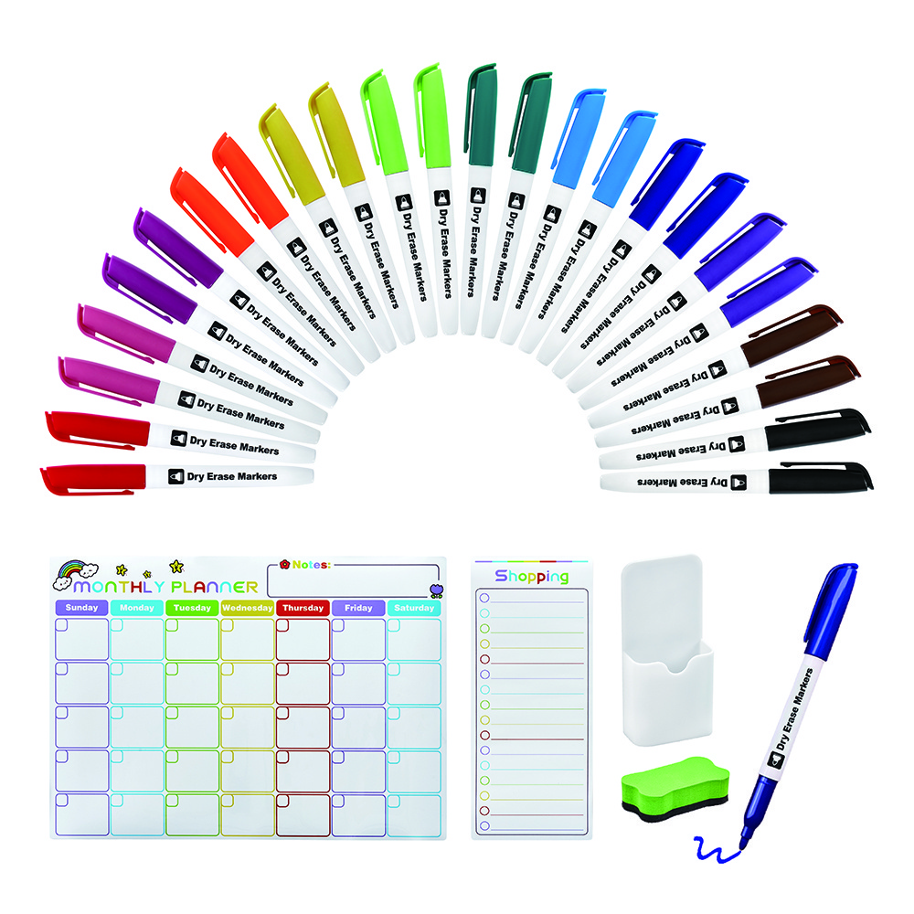 Wholesale Non-Toxic MultiColor Bright Dry Erase WhiteBoard Marker Pen Set