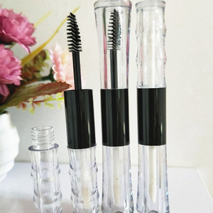 2ml private label lip gloss container double ended mascara tube two lipgloss tube with brush lip One mascara tip and one lip tip