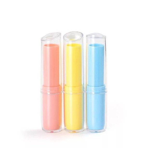 mini colorful 3g 4g cosmetic empty chapstick lip gloss container lip balm tube lipstick tube packaging lipstick tube