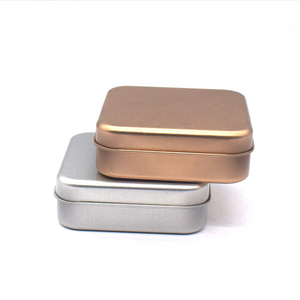 Luxury food tea packaging metal tin can box/black square tea container tin/golden tea candy jar tin can tea cans aluminum jars