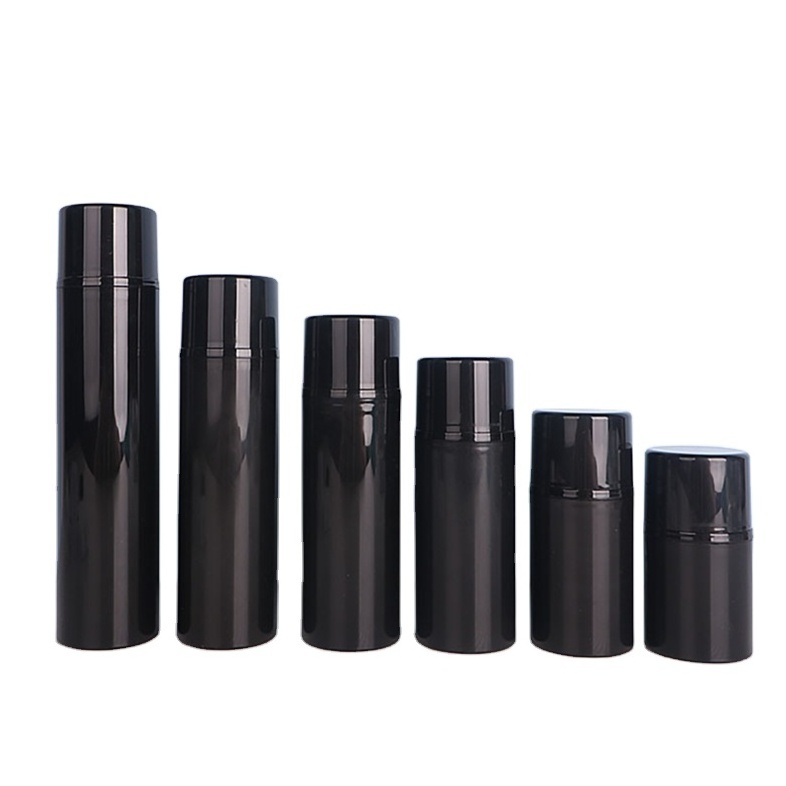 30ml 50ml 80/100ml 150 200ml white black PP airless pump bottle lotion bottle packaging vacuum flask cosmetic bottles