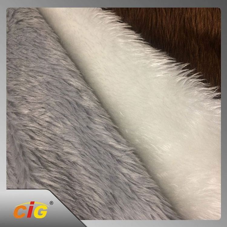 Wholesale Latest Design deer print boa faux fur fabric roll long hair fake fur