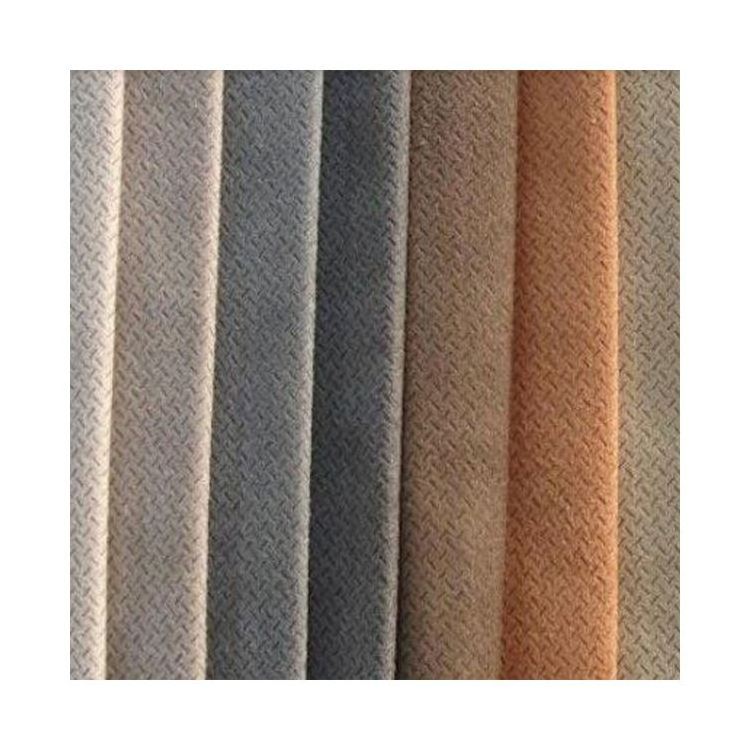 Suede Fabric Knitted Spandex Scuba Suede Fabric Faux Leather Brushed Stretch Microfiber Fabric