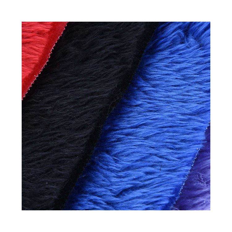 Custom Luxury Long Pile Fake Fur Fabric Artificial Faux Fur