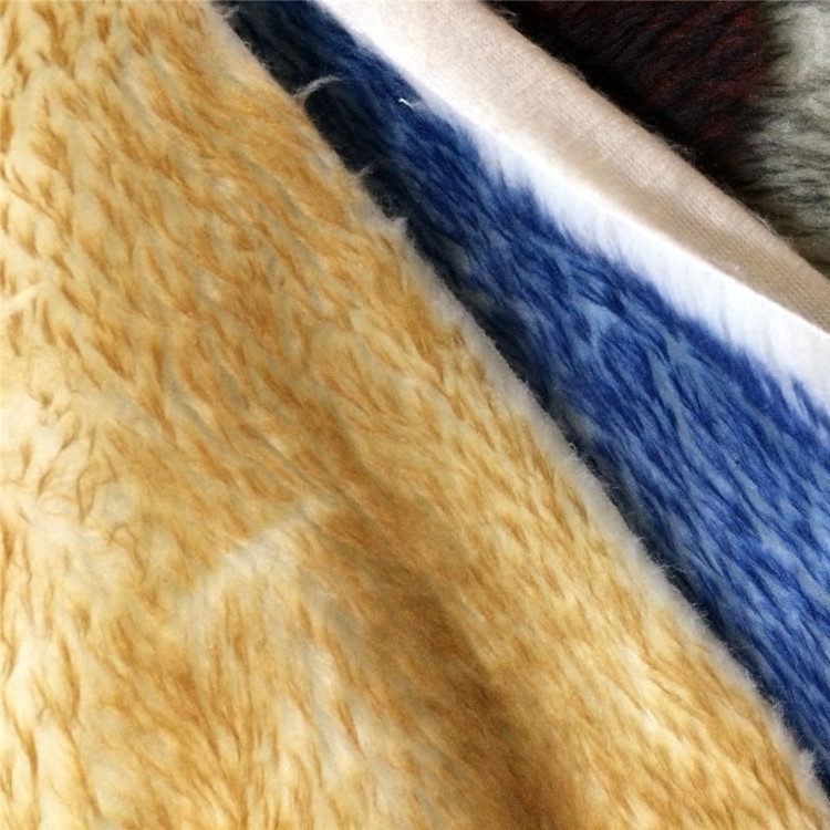 Wholesale Latest Design deer print boa faux fur fabric roll long hair fake fur