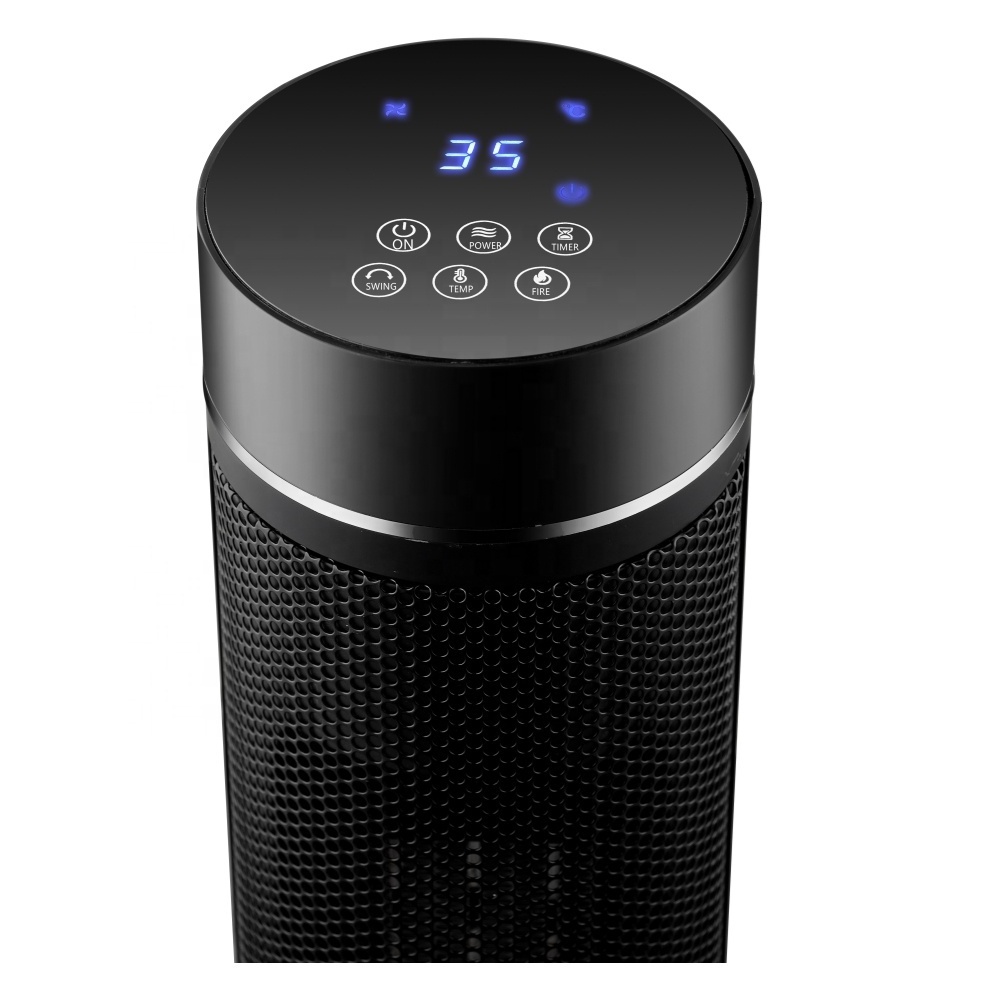 PTC2071L Fireplace tower PTC fan heater with remote control and temperature digital display