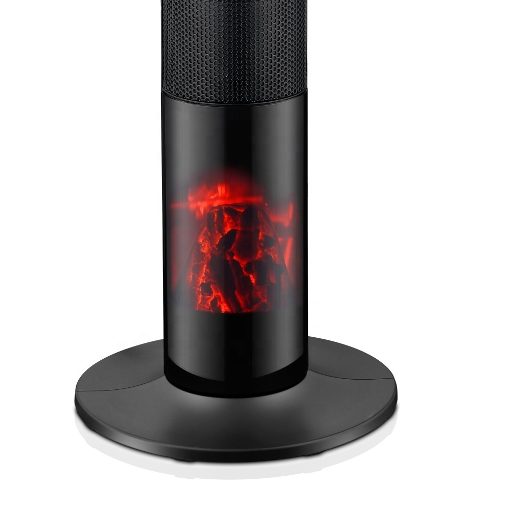 PTC2071L Fireplace tower PTC fan heater with remote control and temperature digital display