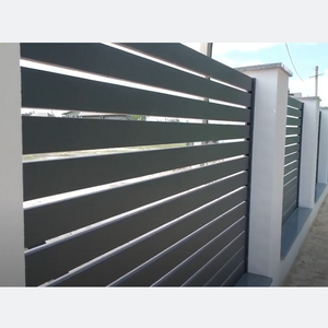 Simple Design Aluminum Alloy Garden Fence Rainproof and Waterproof Economical Outdoor Courtyard Villa Fencing Gate