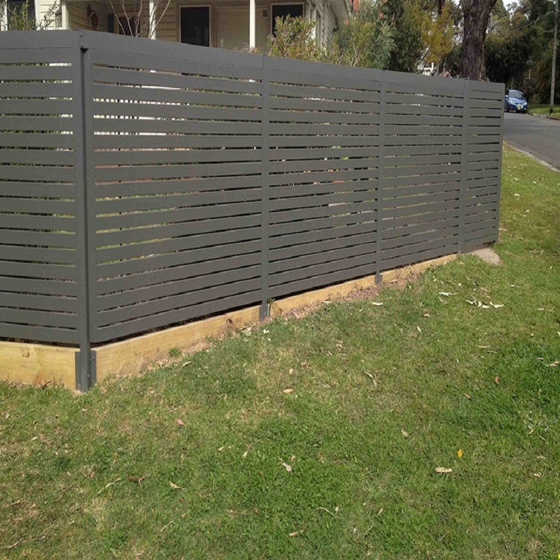 Simple Design Aluminum Alloy Garden Fence Rainproof and Waterproof Economical Outdoor Courtyard Villa Fencing Gate