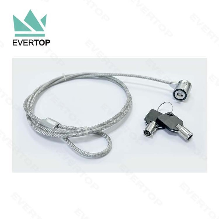 TS-CL01 T-Bar Universal Keyed Anti Theft Laptop Locks Cable Laptop Cable Lock for laptops 2meters