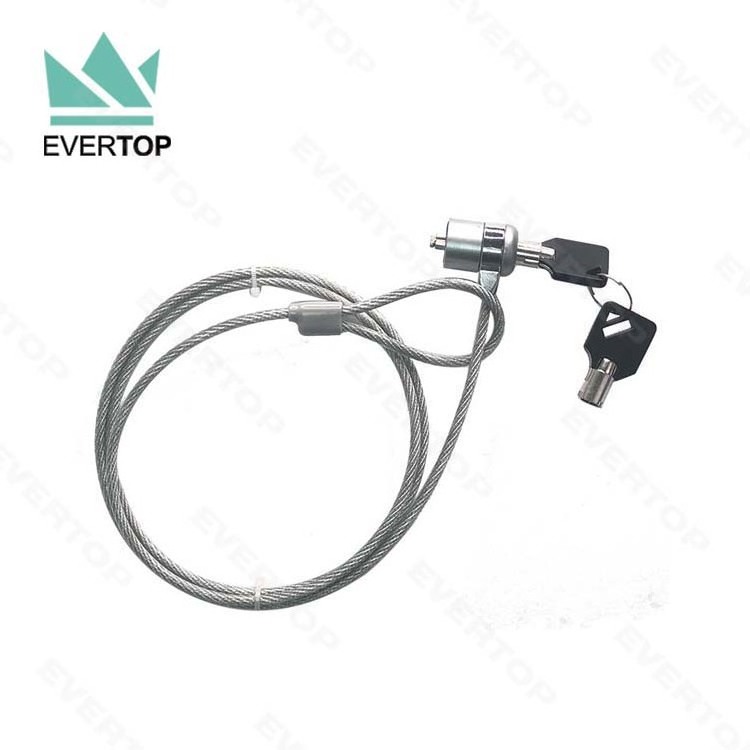 TS-CL01 T-Bar Universal Keyed Anti Theft Laptop Locks Cable Laptop Cable Lock for laptops 2meters