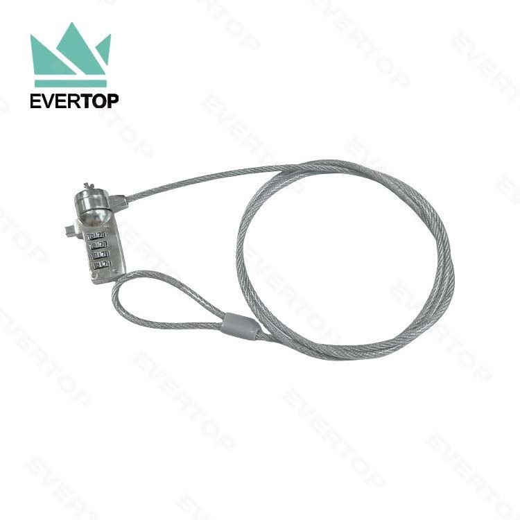 TS-CL03 Notebook Computer Chain Cable Lock with 4 Digit Password for Laptop Coded Lock with Combination Password for Laptop