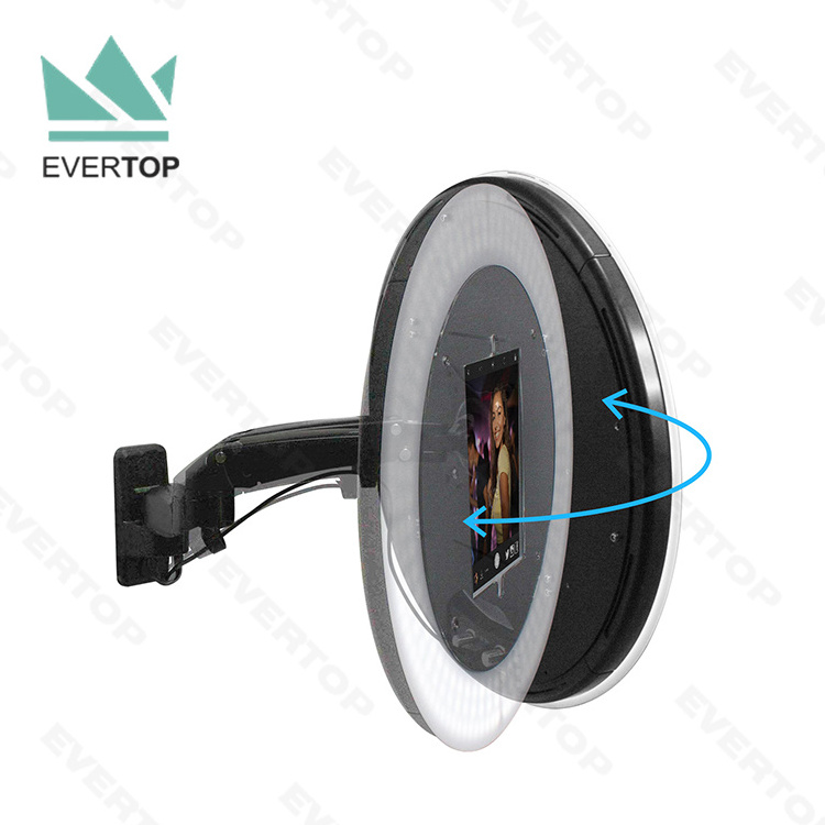 PBW01 LED Ring Light Wall Mounted Photo Booth Kiosk for 9.7~12.9'' iPad Air Pro Photo Booth Tablet Kiosk Ringlight Photobooth