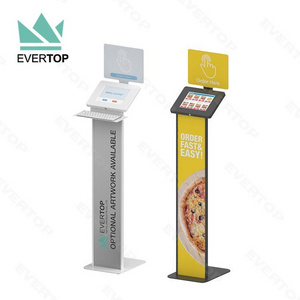 LSF09 10" Check-in Floor Display for iPad Kiosk Stand Enclosure Stand, Floor Free Standing for iPad, Android Tablet Kiosk Stand