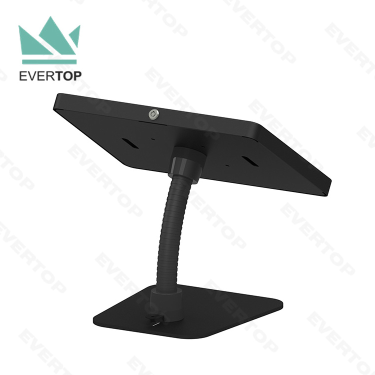 LST04B-C Flex Gooseneck Desk top for iPad Tablet Anti Theft Display Stand, Desktop Display for iPad Tablet Kiosk Survey Stand