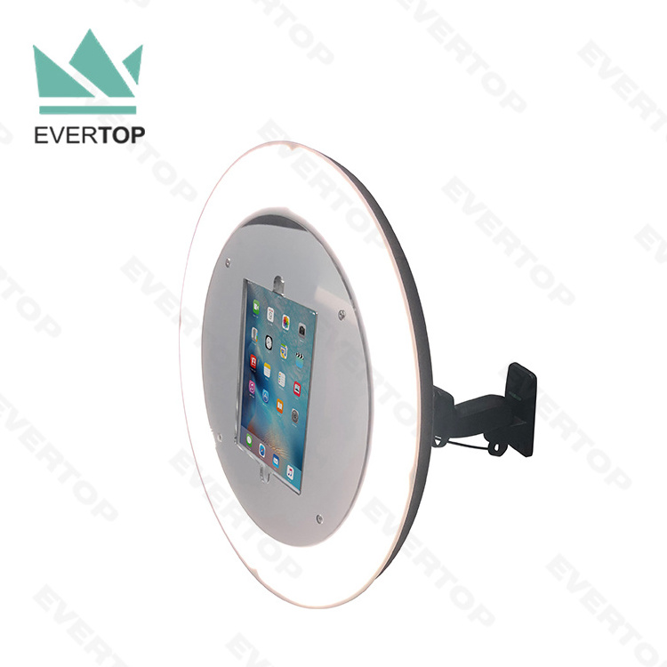 PBW01 LED Ring Light Wall Mounted Photo Booth Kiosk for 9.7~12.9'' iPad Air Pro Photo Booth Tablet Kiosk Ringlight Photobooth