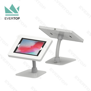 LST04B-C Flex Gooseneck Desk top for iPad Tablet Anti Theft Display Stand, Desktop Display for iPad Tablet Kiosk Survey Stand