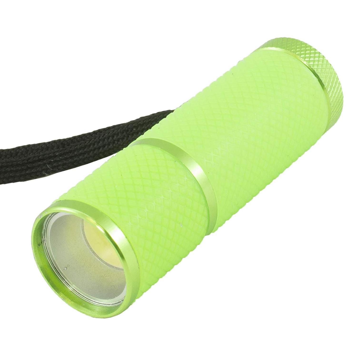 9 LED Rubber Metal Glow In The Dark Security Torch Led Tactical Portable Powerful Waterproof Flashlights With Lanyard