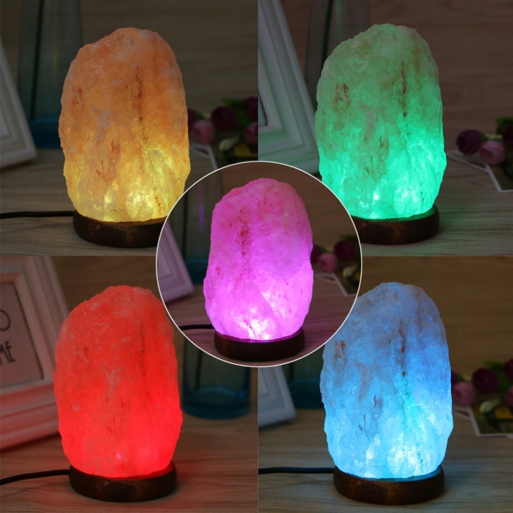 Modern Red Hymalayan Salt Lamps Moon Pink Rock Crystal Himalayan Salt Lamp White Decorative Large Child Camping Night Lights