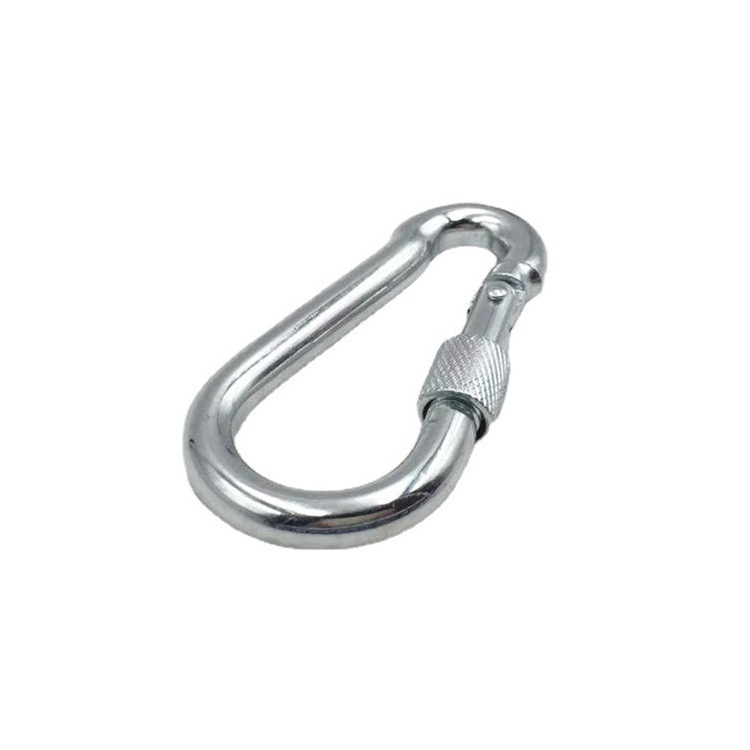 HengLong 316 Stainless steel M4 weight capacity 200Kg Spring Snap hook Quick Link Carabiner Hook Clip