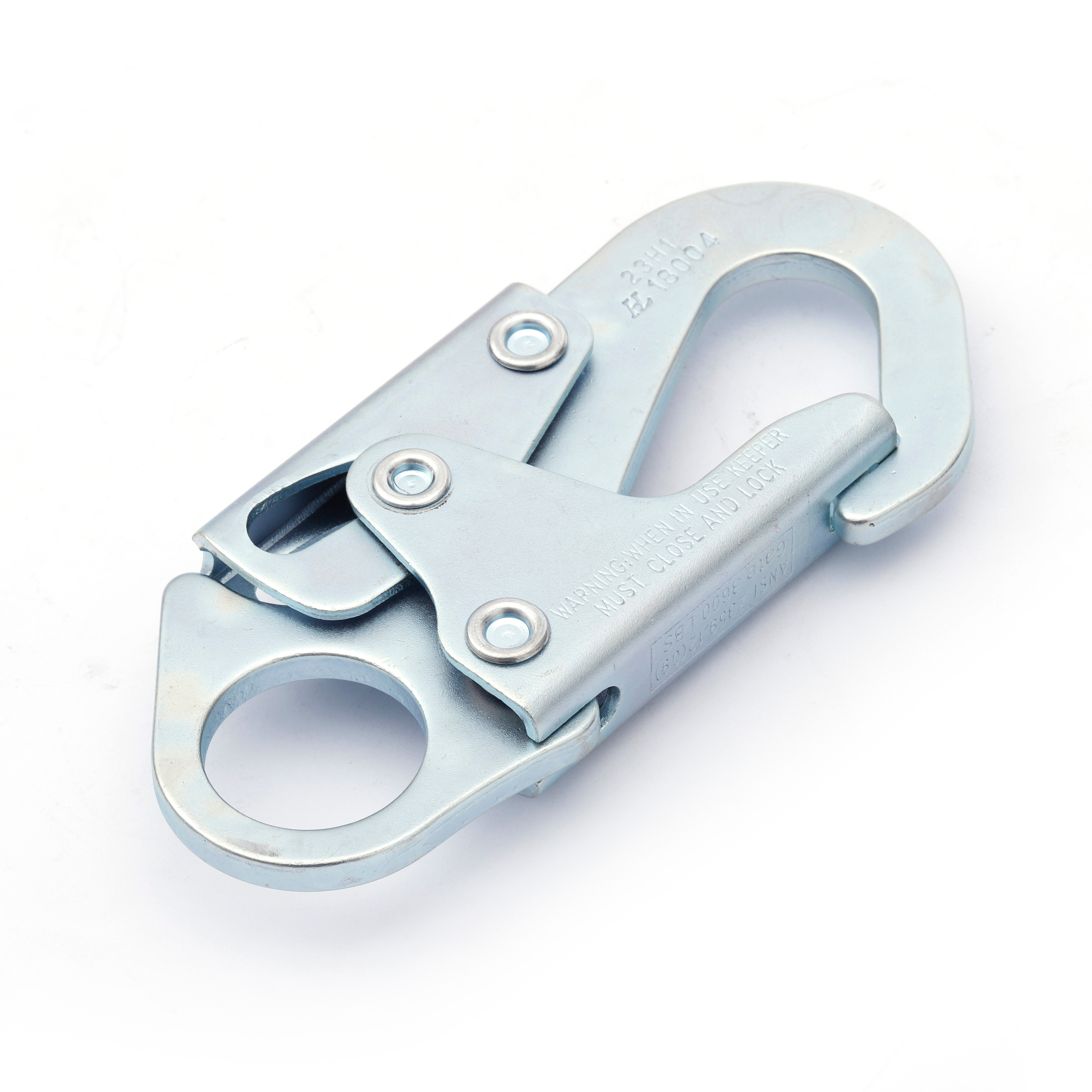 Factory made double locking safety swivel snap hooks