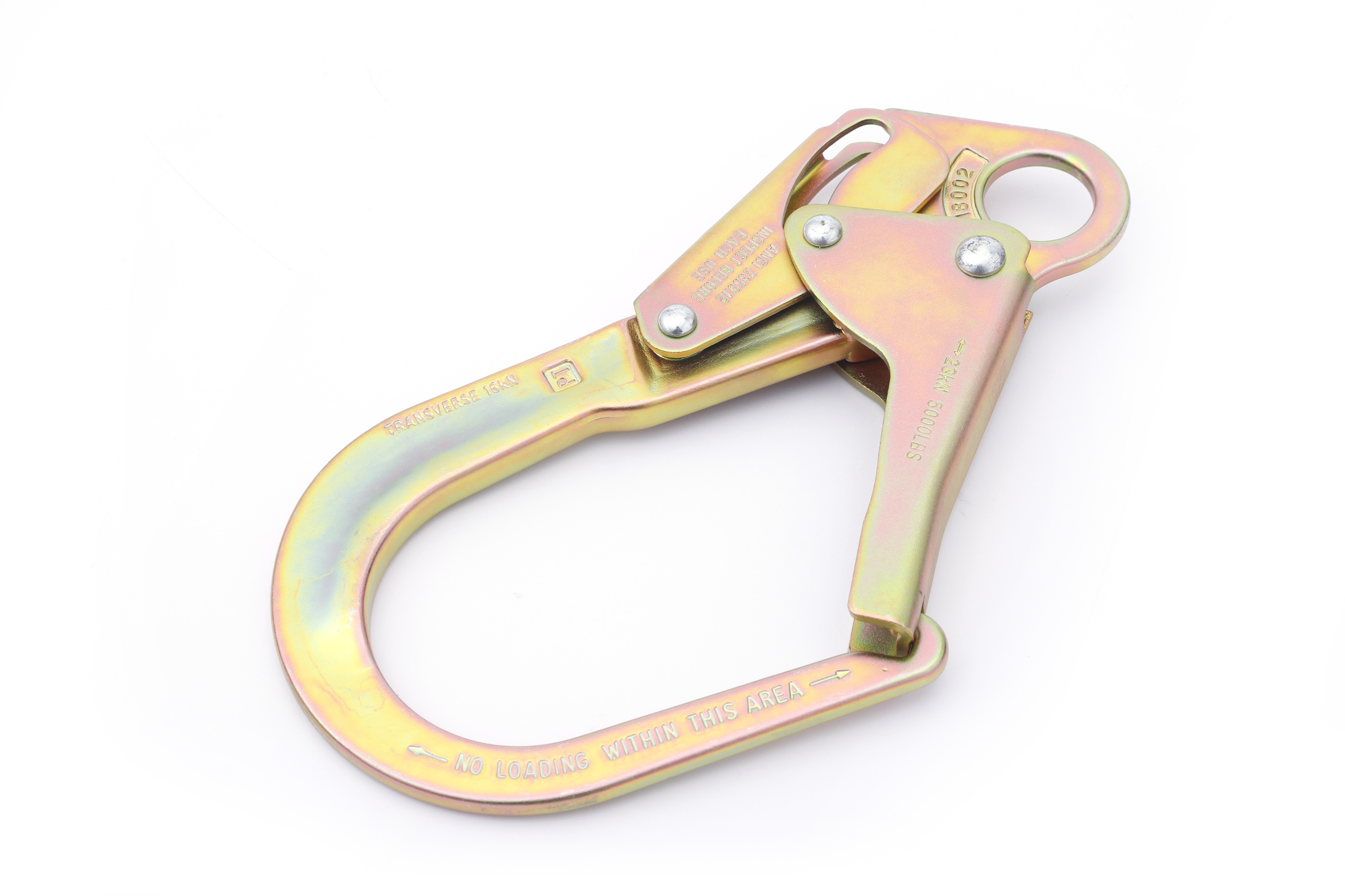 Forged steel safety metal bar hooks or safety carabiners for climbing equipment