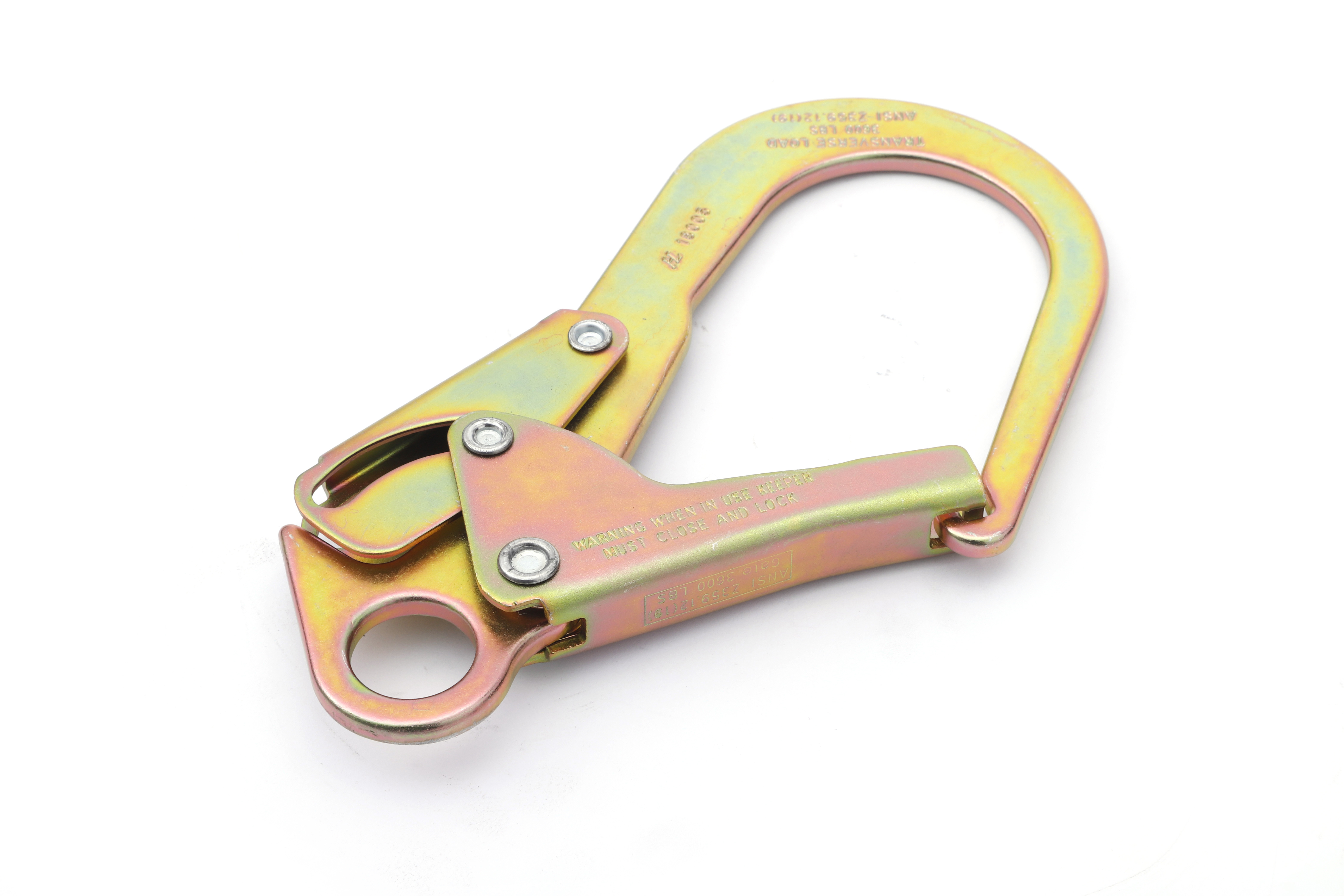 Forged steel safety metal bar hooks or safety carabiners for climbing equipment