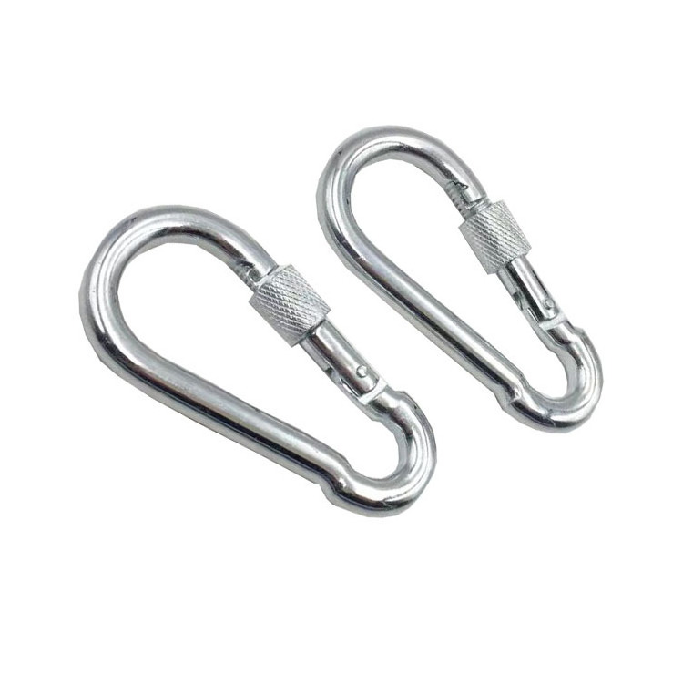 HengLong 316 Stainless steel M4 weight capacity 200Kg Spring Snap hook Quick Link Carabiner Hook Clip