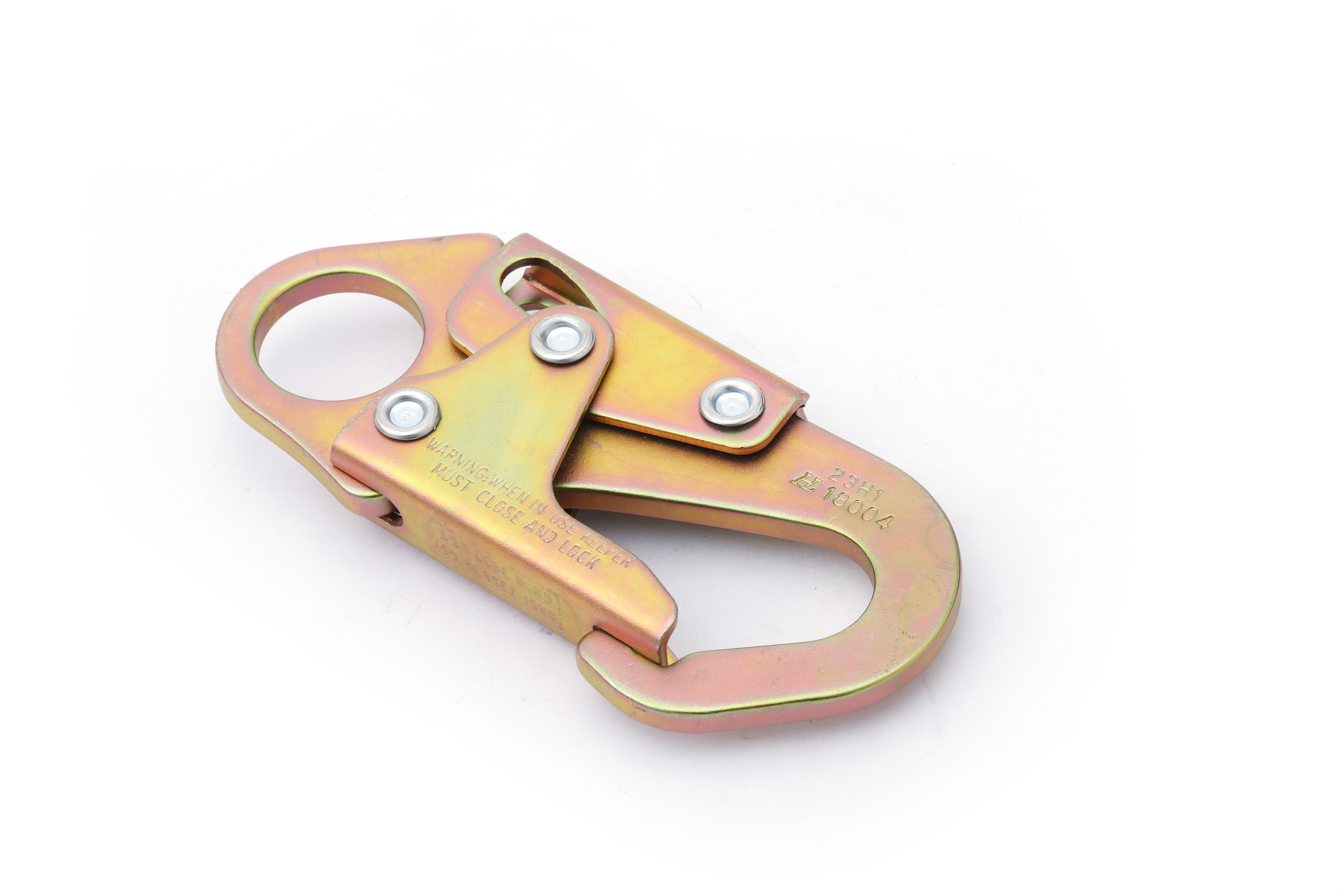 Factory made double locking safety swivel snap hooks