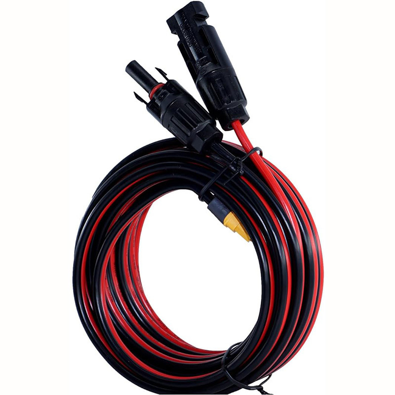 12AWG Solar Plug to XT60 Extension Cable for EB55 Powerstation Ecoflow Delta Pro River Mini Solar Generator