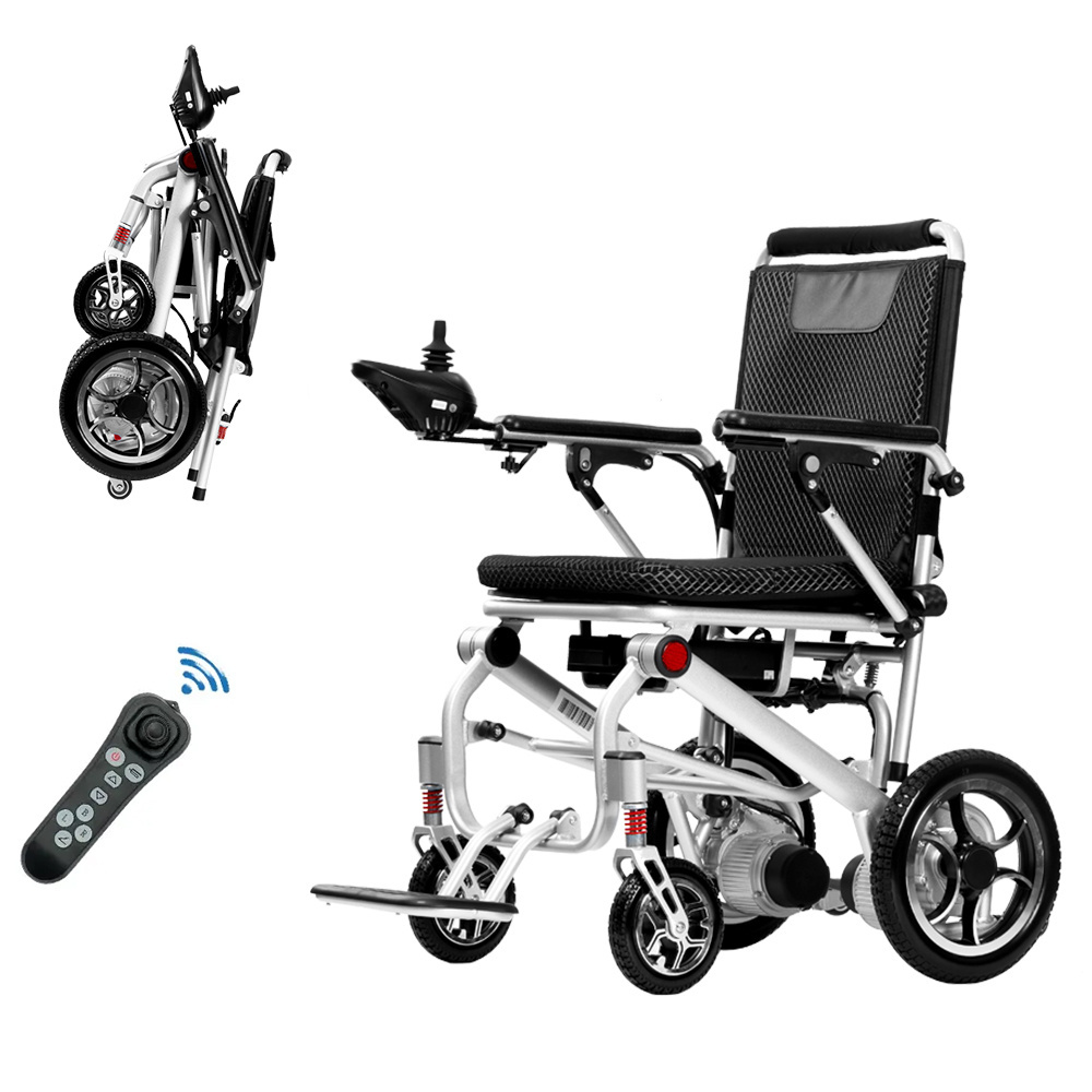 2023 Amazon HotSale Electric Foldable Wheelchair Ultra Lightweight 17kg Wheelchair Ramp Electronic Wheelchair For Elders