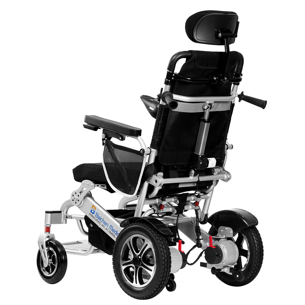 Reclining Electric Wheelchair Lightweight Electronic Wheelchair For Elderly People Silla De Rueda Electrica