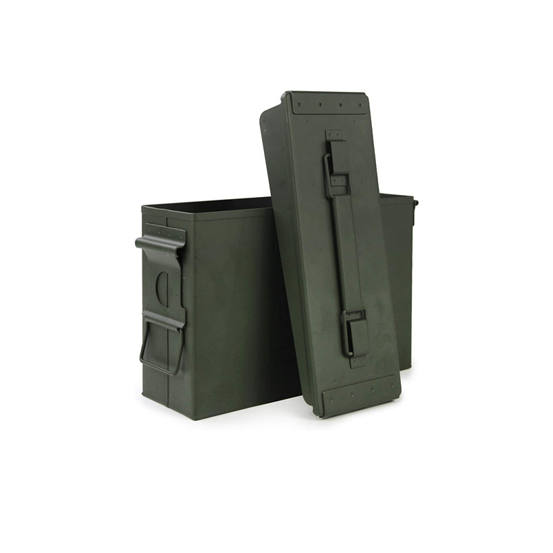 Custom Stackable Waterproof M19A1 30Cal 50cal small metal ammo boxes for shooting