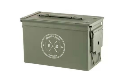 Green black waterproof M2A1 50 Cal Metal Ammo Storage Box with seal Ammo Cans