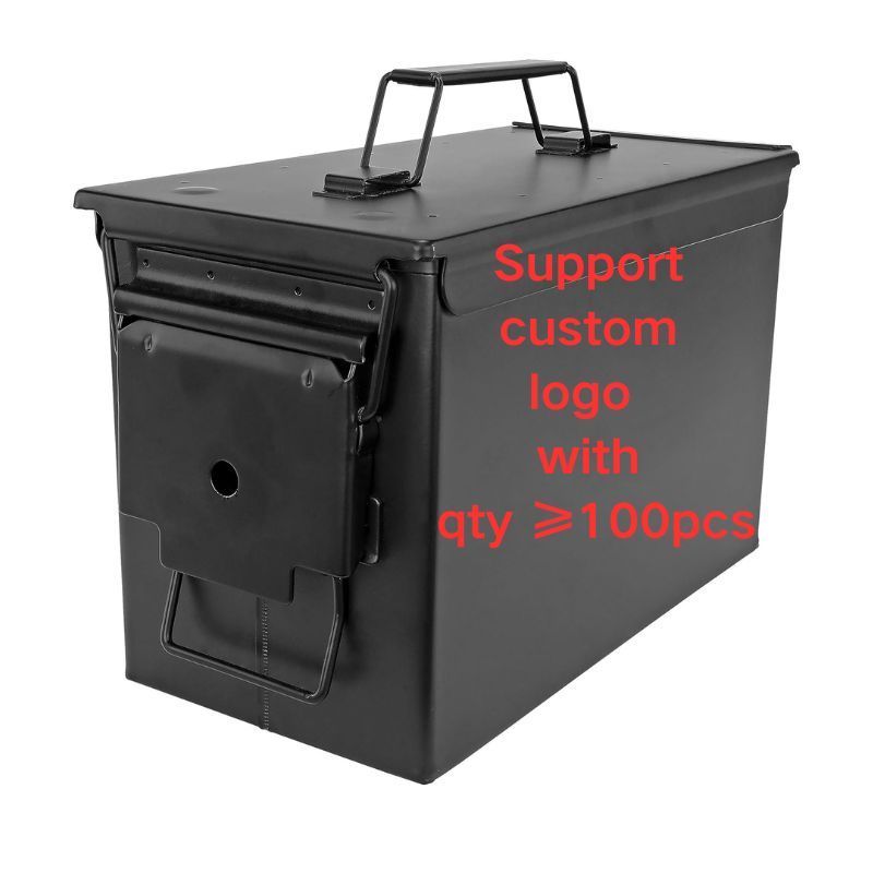 M2A1 M2A2  PA108 lockable metal black tan green logo custom ammo box battery ammunition can Flip Top Lockable