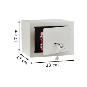 Europe popular mini small key safe box with 2keys 4.6L capacity floor mounted for money cash kids gift