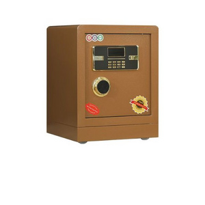 Golden safe box for money fireproof fire resistant cabinet locker electronic lock keys