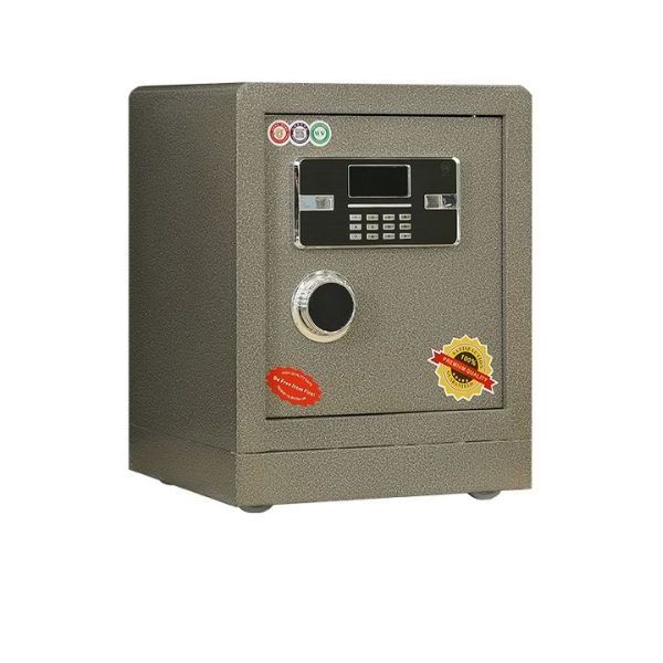 Golden safe box for money fireproof fire resistant cabinet locker electronic lock keys