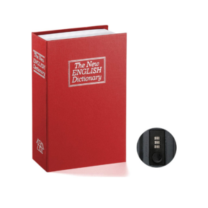 Big Size Red Dictionary hidden hollow book safe with Combination Lock B26K