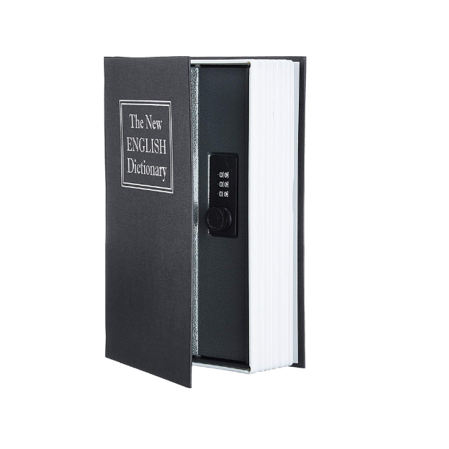 Big Size Red Dictionary hidden hollow book safe with Combination Lock B26K