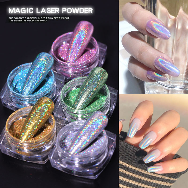 Nail Pop Classic High Quality Aperture Laser Powder Fine Nail Powder