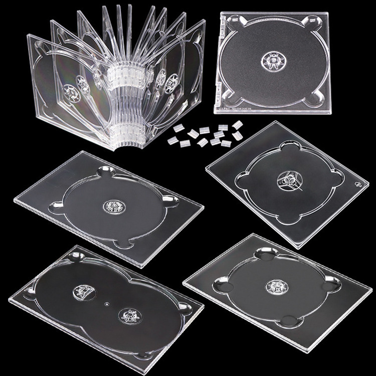 In Stock Multi-disc DVD Disc Holder Home Movie CD Inside Music Album VCD Cardboard Plastic Tray