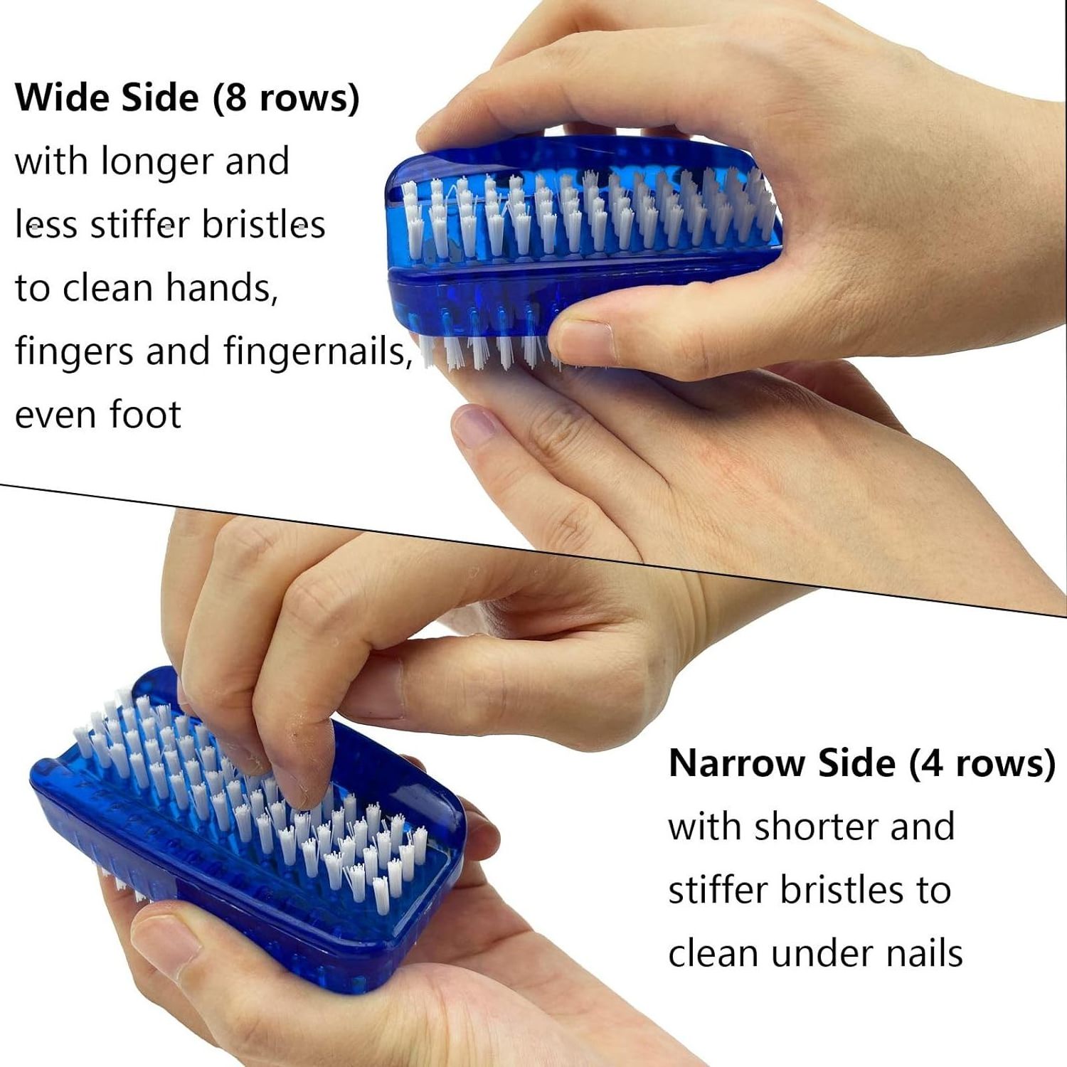 Cleaning Nail Scrubber Scrub Clean Soft Stiff Nail Scrub Brush