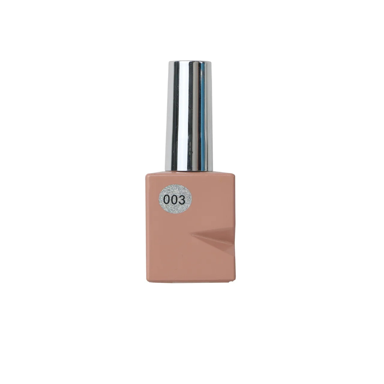 Hot Popular Unique Rectangle Square 15ml Pink Nail Polish Bottle With Silver Caps