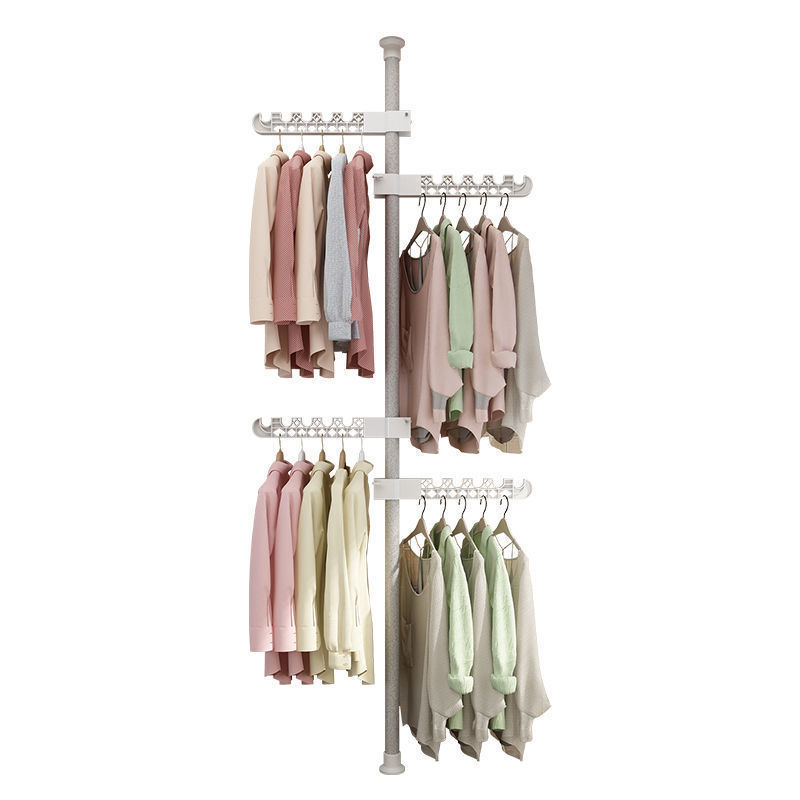 Hot Selling Detachable Clothes Stand & Shoe Rack Stand Foldable Boutique With Metal Coat Drying Hanger Display For Bedroom Home