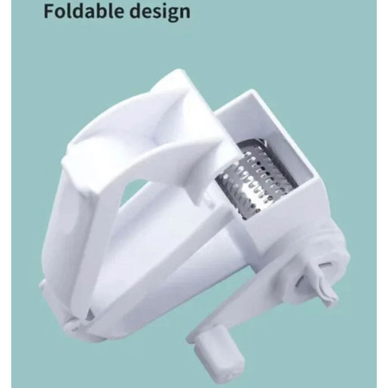 Factory Plastic Manual Rotary Cheese Grater Shredder Tool Mini Stainless Steel Rotating Mill Hand Crank Food Chopper For Kitchen