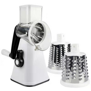 Hot Selling Multi Functional Plastic Veggie Chopper Hand Crank Vegetable Cutter Accessories Machine With Blades For The Kitchen