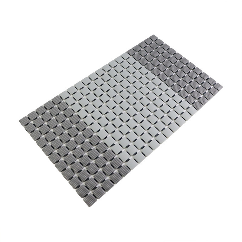 Wholesale TPE Anti-Slip Bath Tub Shower Mat With Suction Cup Non Slip Skid Square Foot Scrubber Massage Bathroom Floor For Hotel