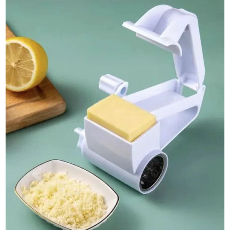 Factory Plastic Manual Rotary Cheese Grater Shredder Tool Mini Stainless Steel Rotating Mill Hand Crank Food Chopper For Kitchen